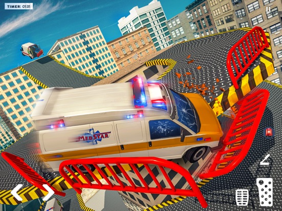 救急車 ルーフ ジャンピング ゲームのおすすめ画像2
