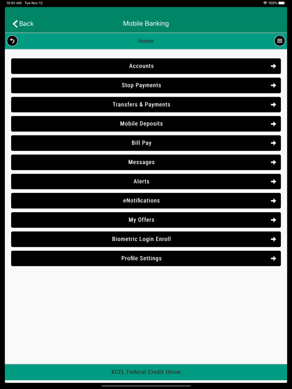 Screenshot #6 pour XCEL FCU Mobile Application