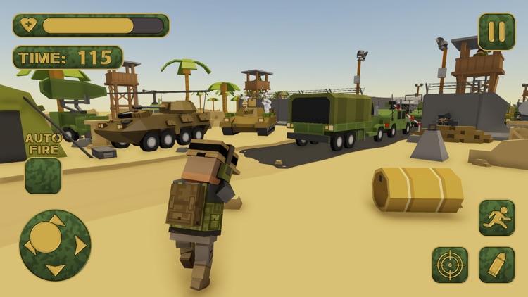 Blocky Army Modern War Strike screenshot-4