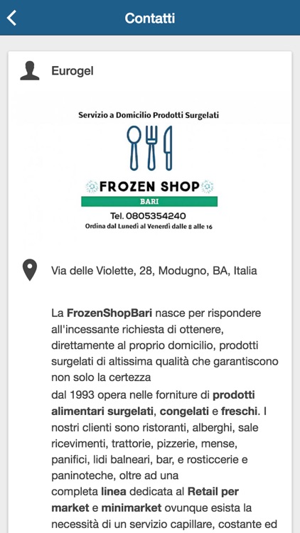 Frozen Shop Bari