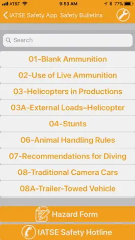 Game screenshot IATSE Safety Info apk