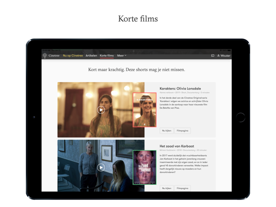 Cinetree iPad app afbeelding 4