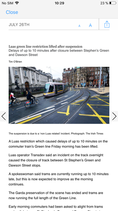 The Irish Times ePaper Screenshot