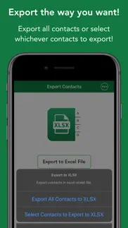 contacts to xlsx - excel sheet iphone screenshot 2