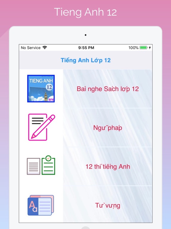 Screenshot #4 pour Tieng Anh Lop 12 - English 12