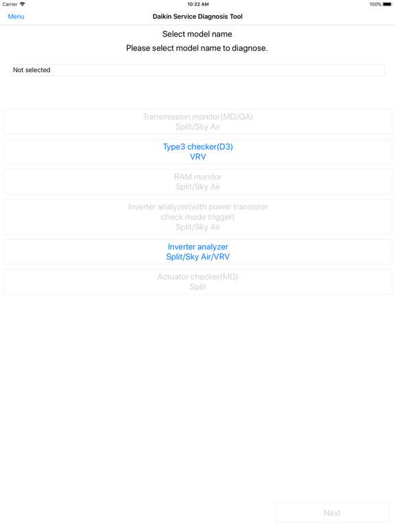 Screenshot #4 pour Daikin Service Diagnosis Tool