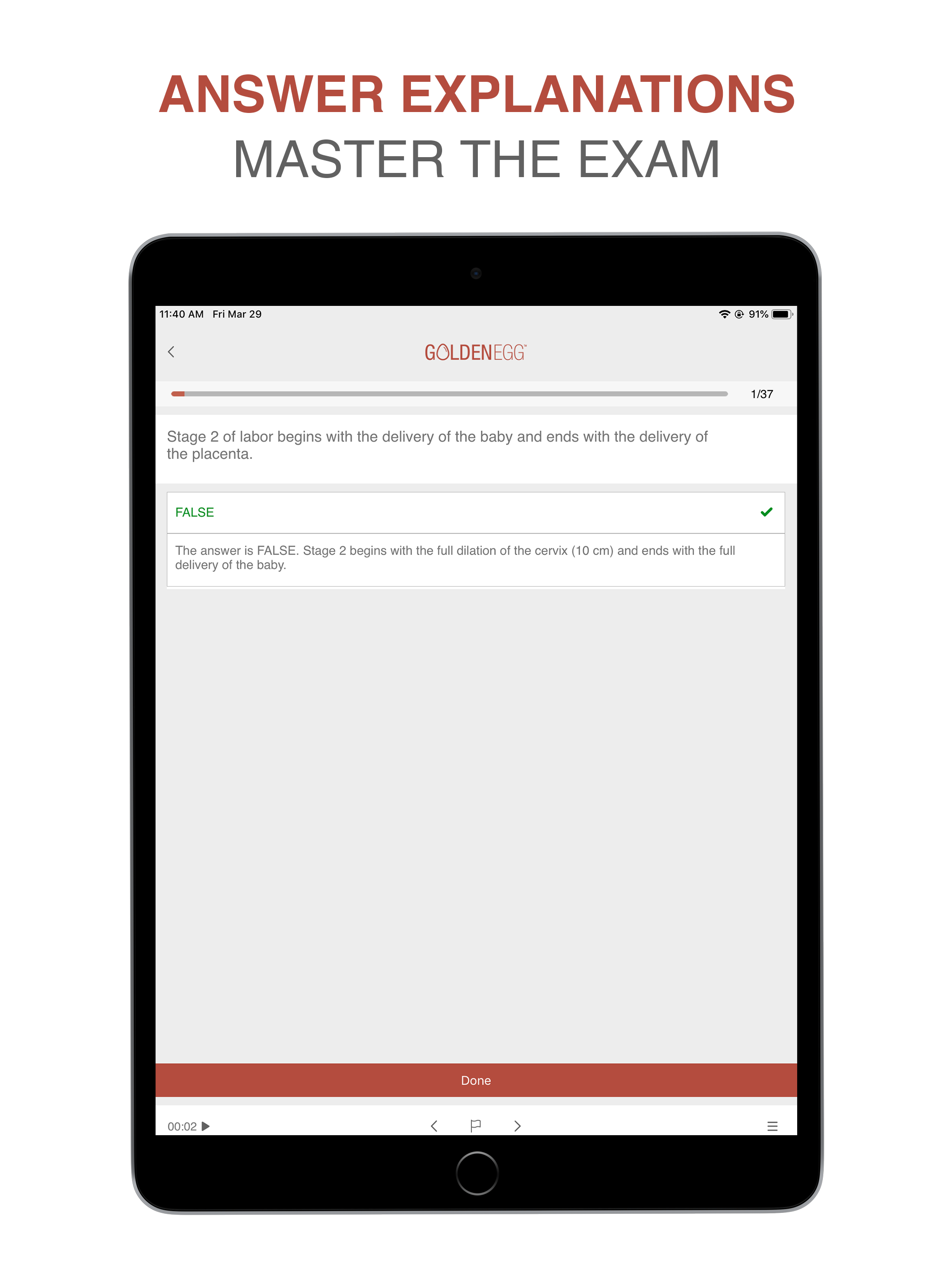 CNM Practice Test screenshot 8
