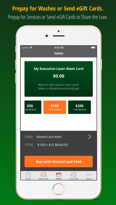 Executive Laser Wash Screenshot
