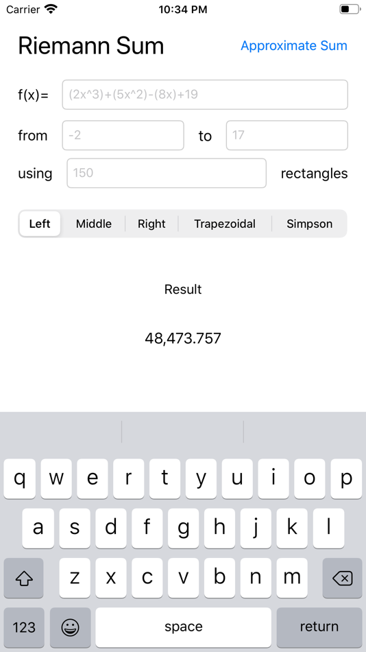 Riemann Sums Calculator (iOS) 由: Michael MacCallum Riemann Sums Calculator (iOS) 由: Michael MacCallum