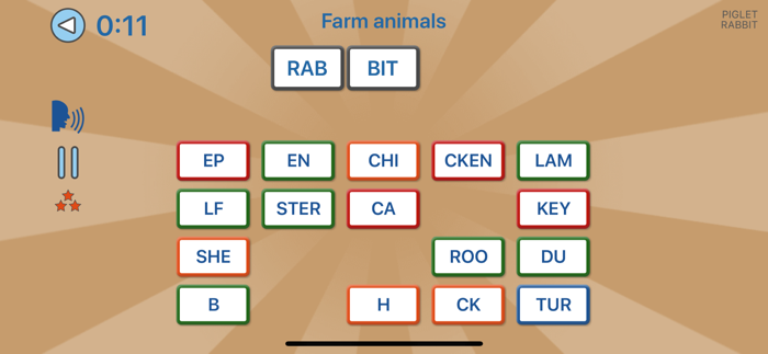 Word Domino lite letter games