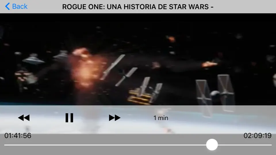 Captura de pantalla de Apolo ONCE en iPhone 2