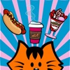 Kikimoji Food - Cat Stickers