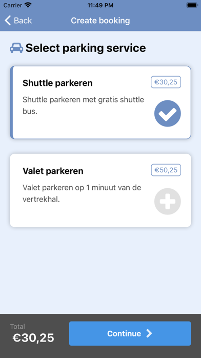 Park Connect App Screenshot