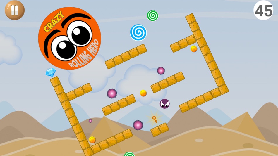 #2. Crazy Rolling Hero (iOS) 由: Macrobian Games