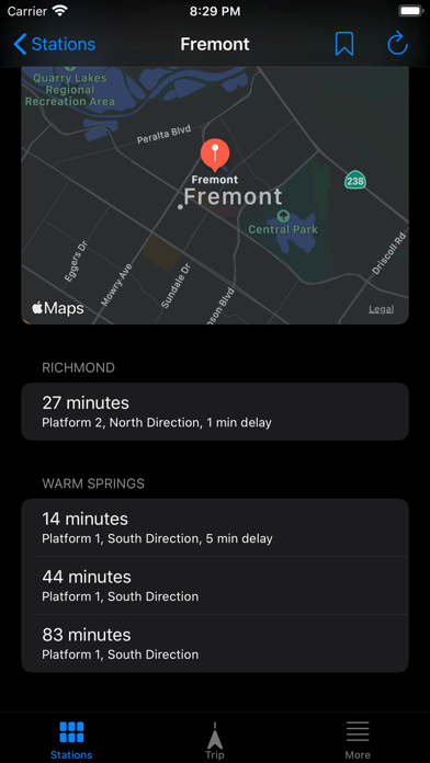 Transit - for BART SF Bay Area screenshot 2