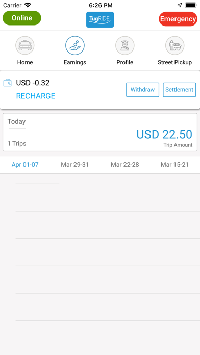 TDRide Driver Screenshot