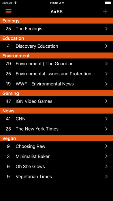 Screenshot #1 pour AirSS - Fast Rss reader