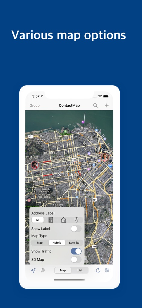 Contacts Map: territory manage - Business App | MWM