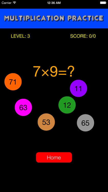 Quick Strike Math Game