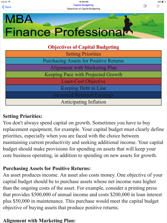 Screenshot #6 pour MBA Finance