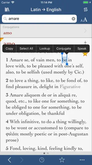 Ultralingua Latin-English screenshot 1