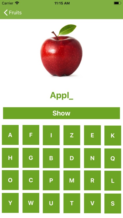 Vegetable Fruit Learn Quiz screenshot-5