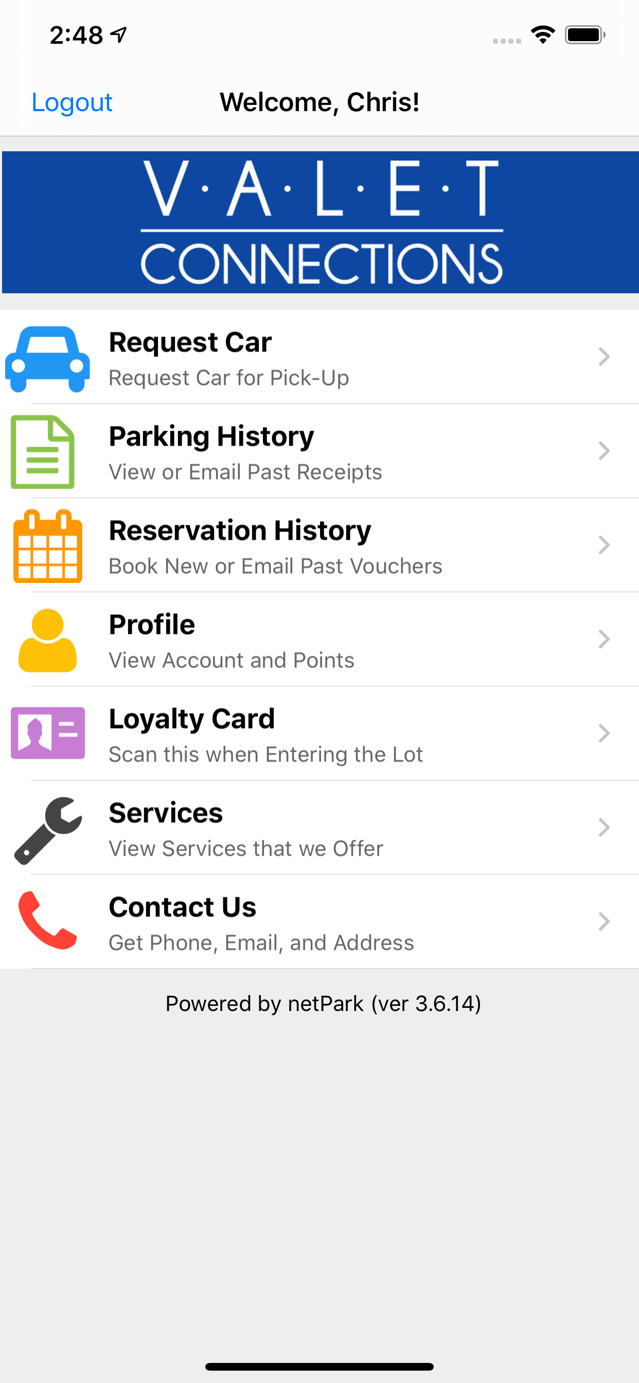 Valet Connections