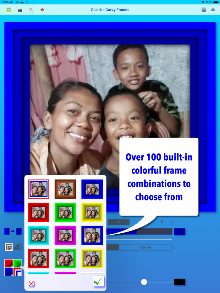 Colorful Curvy Frames