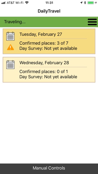 Westat DailyTravel Screenshot