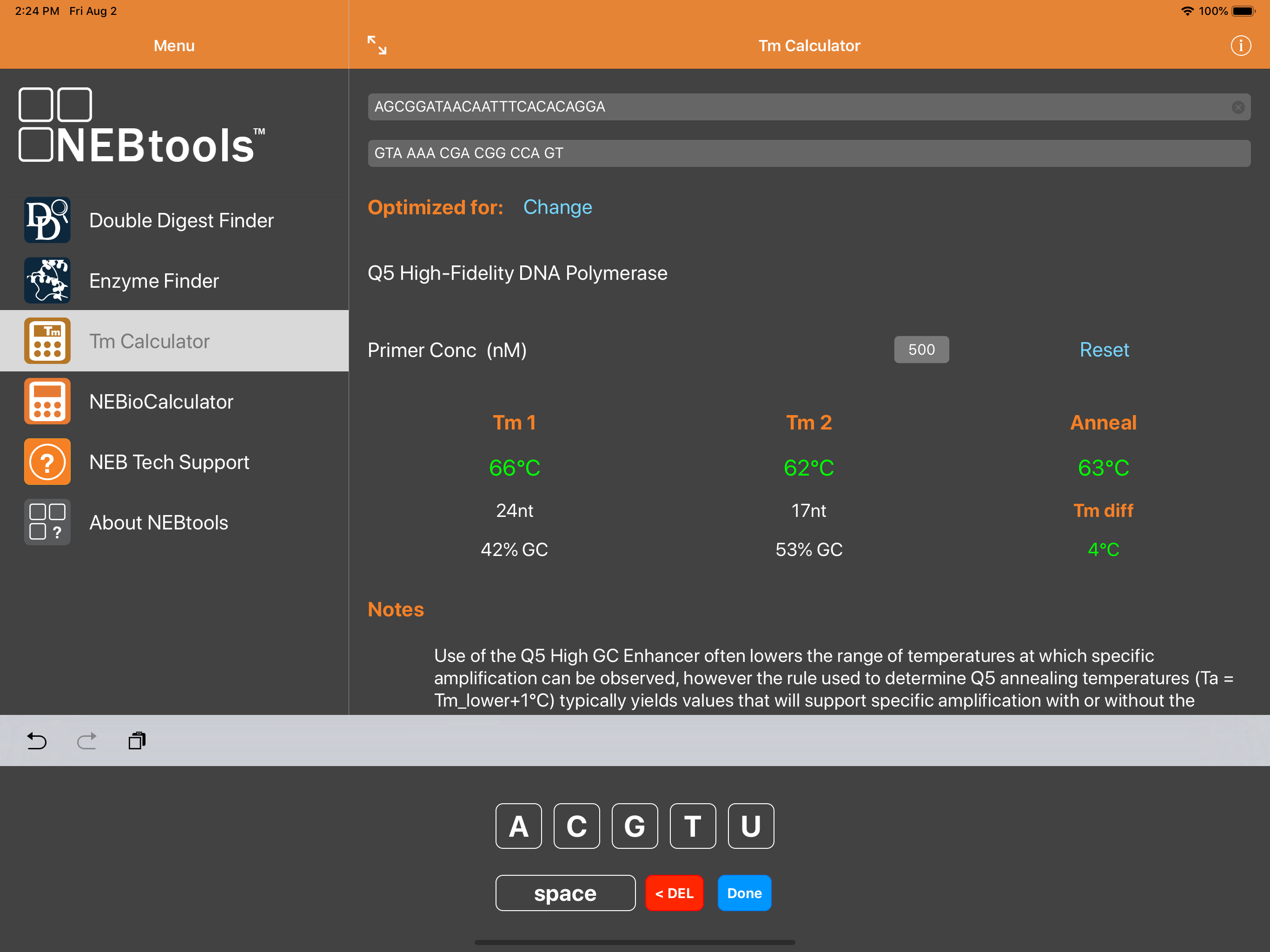 NEB Tools