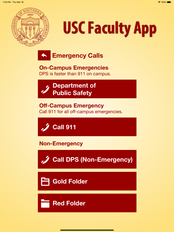 Screenshot #6 pour USC Faculty App