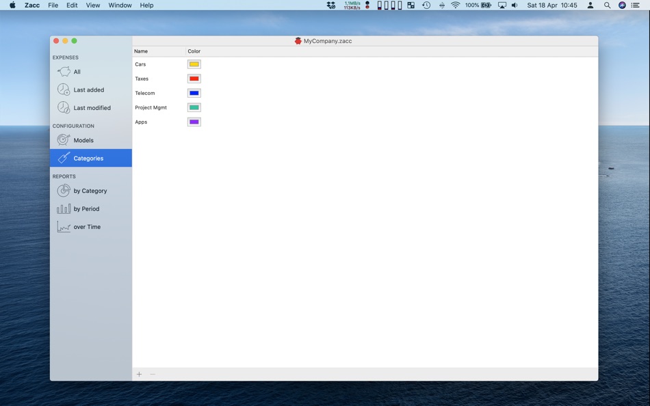 #9. Zacc - Smart Expense tracker (macOS) 由: iSolid apps