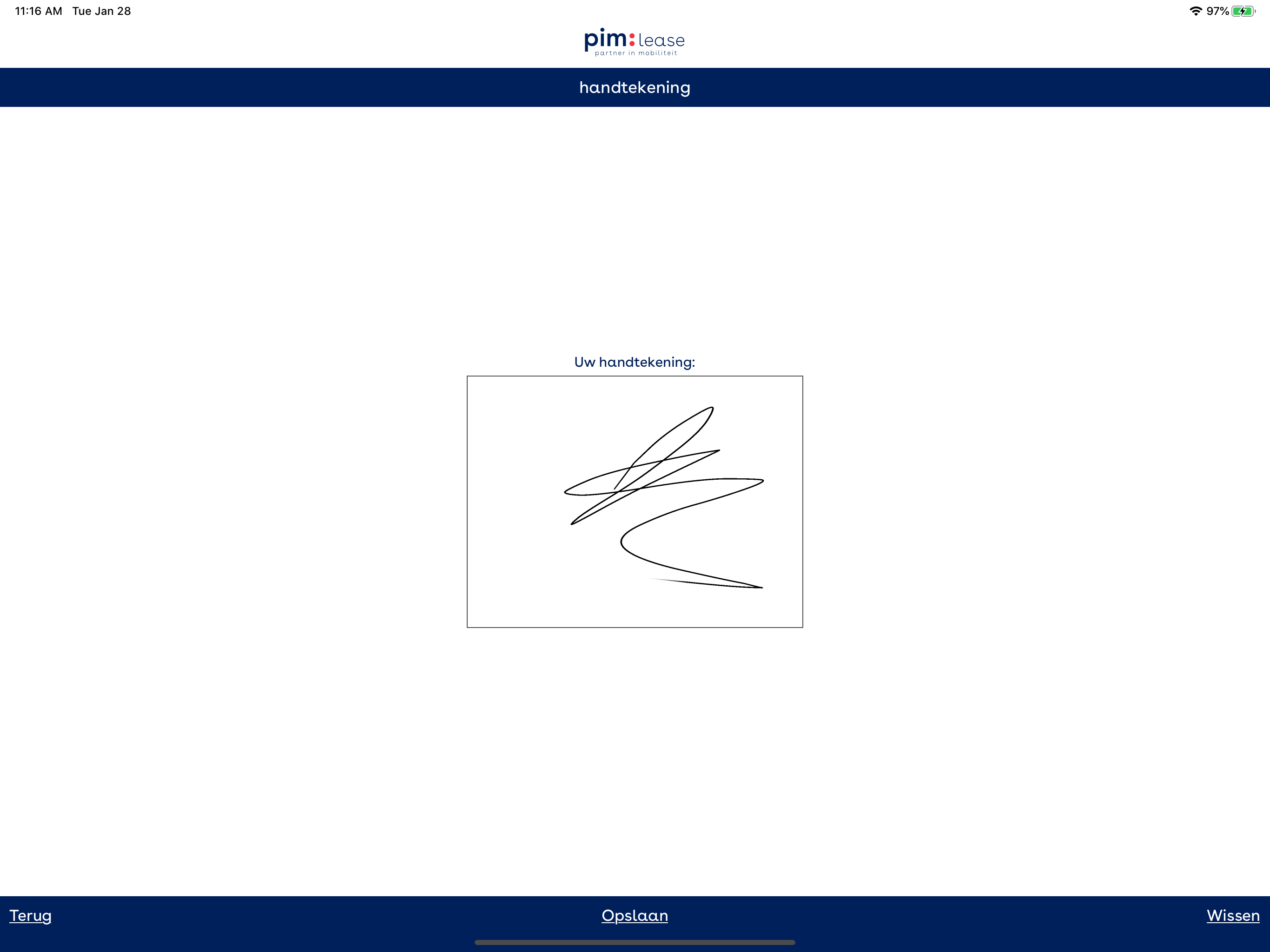 PIM Lease aflevering screenshot 11