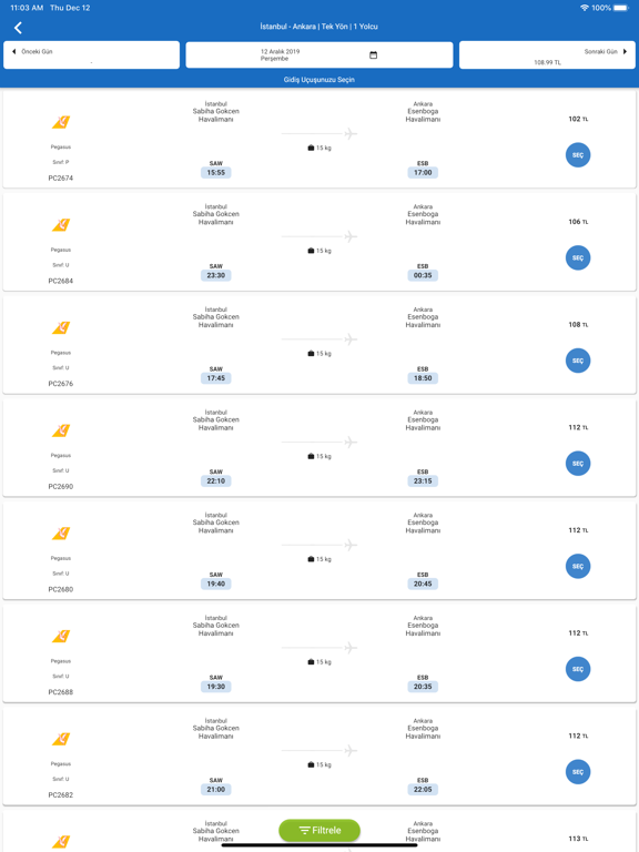 Screenshot #5 pour BiletBayisi - Uçak Bileti