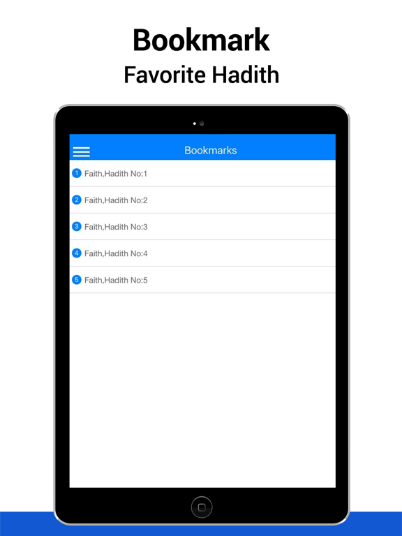 Sahih Muslim Hadith iPad screenshot 4 - Reference app