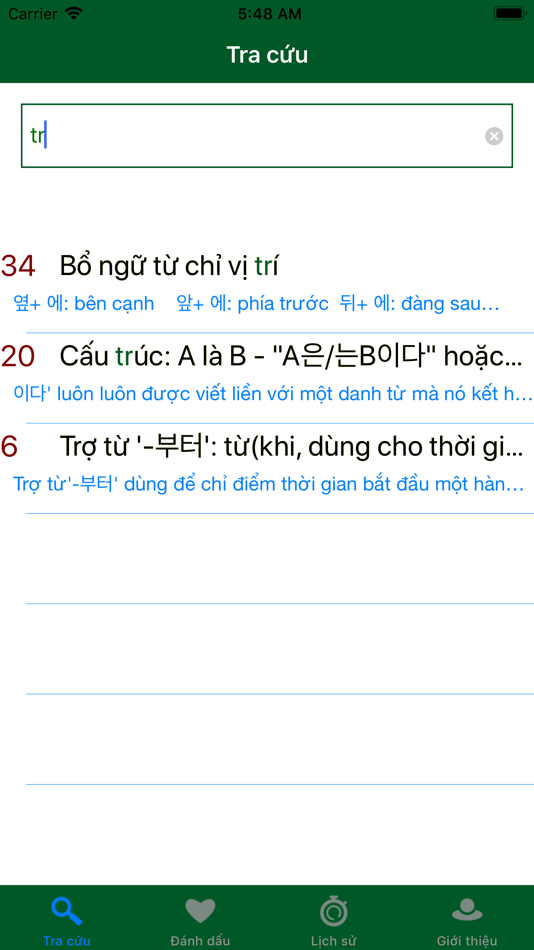 #2. Sổ tay ngữ pháp tiếng Hàn (iOS) By: Hung Phuoc Tran
