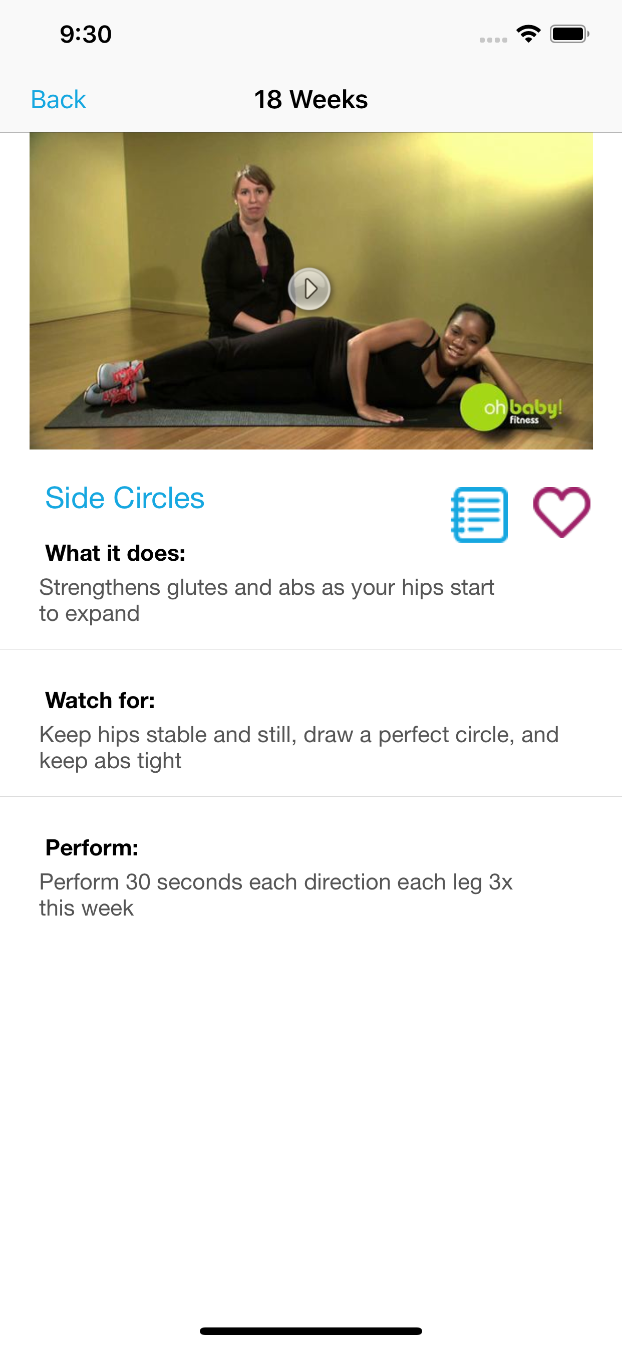 Oh Baby! Pregnancy Exercise screenshot 3