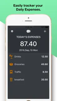 daily spending-my cost tracker iphone screenshot 1
