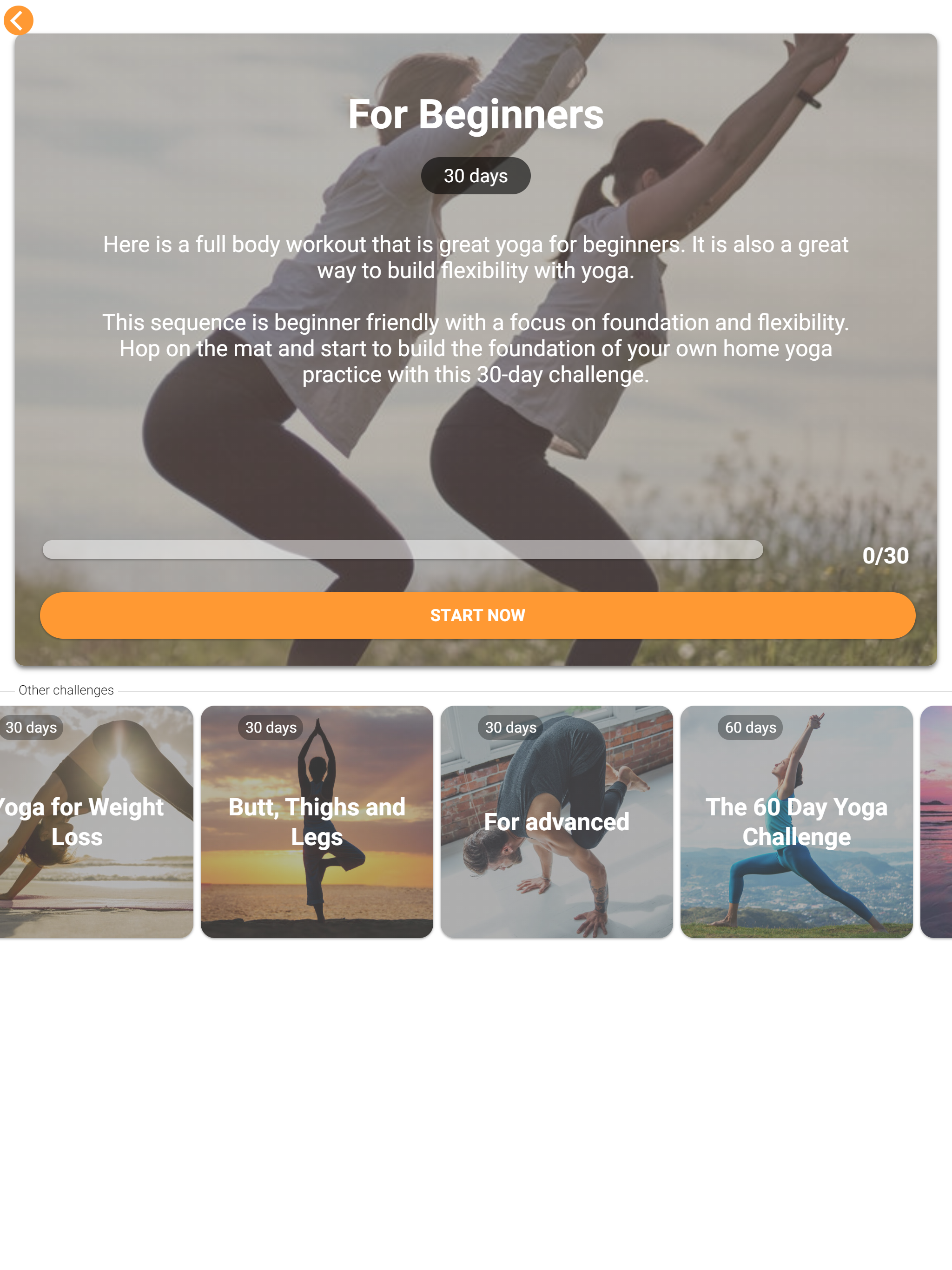 Yoga Workout Challenge screenshot 9