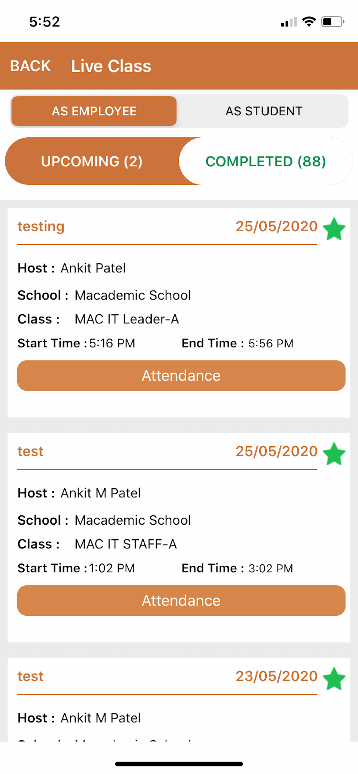 My LiveClass