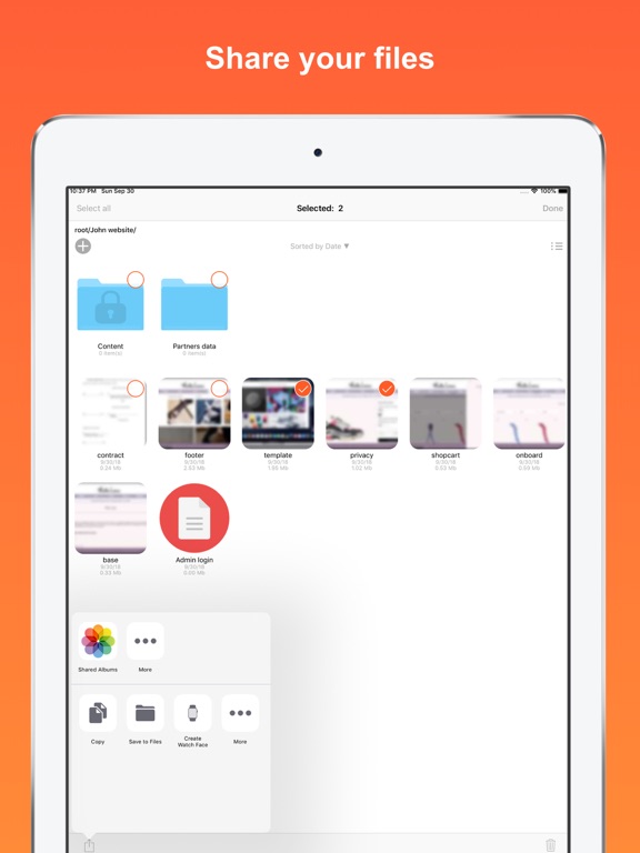 Secure Files - Personal Vault iPad screenshot 6 - Utilities app