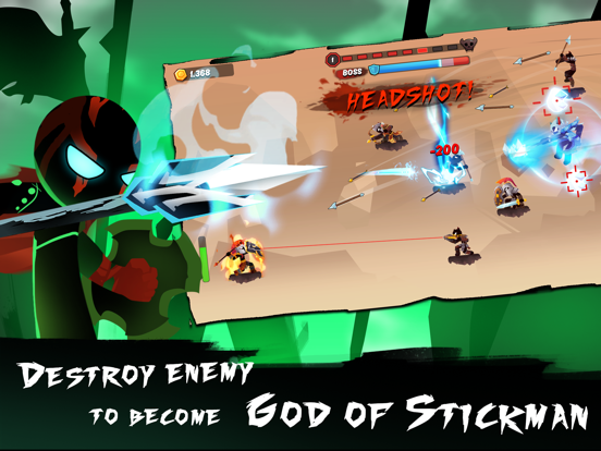 God Stickman: Battle Warrior iPad screenshot