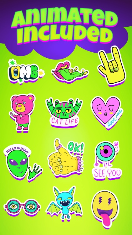 Acid Stickers: Trippy Fun