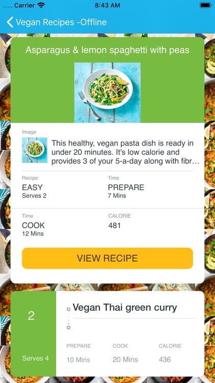 Vegan Recipes-Offline screenshot-3