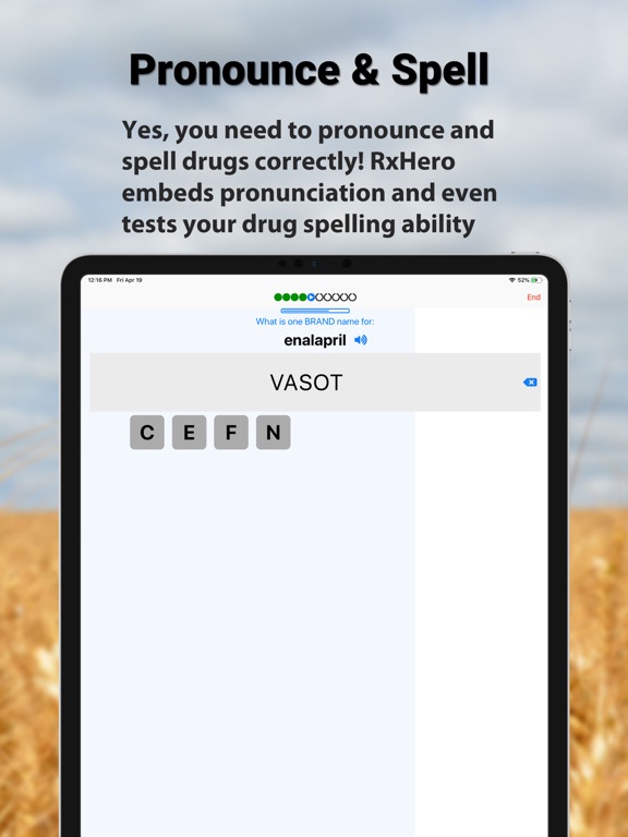 RxHero - Master Top 250 Drugs iPad screenshot 5 - Medical app