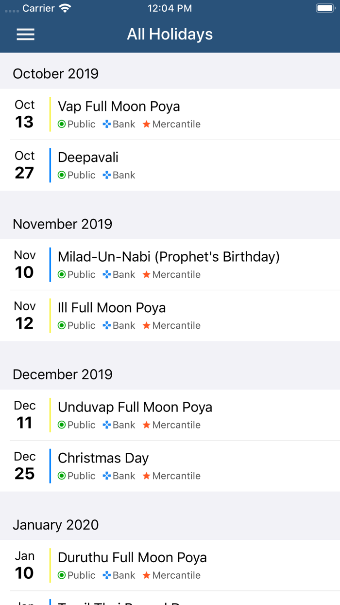 myDay - Sri Lankan Calendar