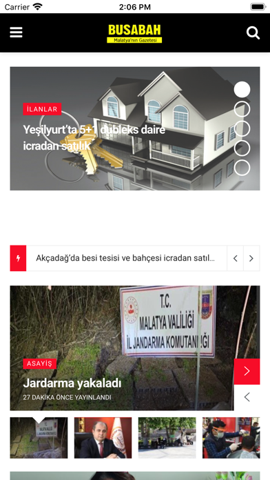 BUSABAH app screenshot