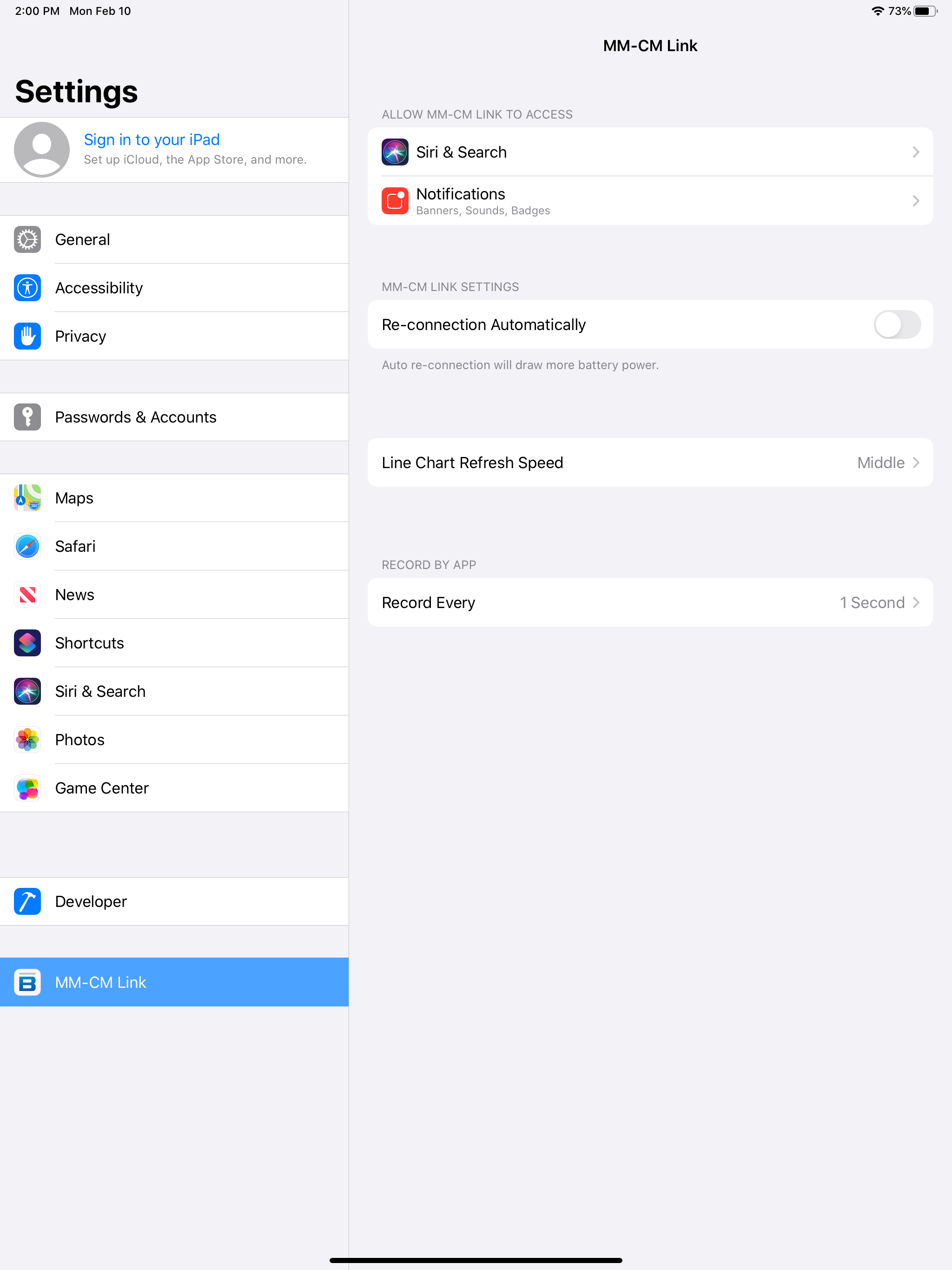 MM-CM Link screenshot 8