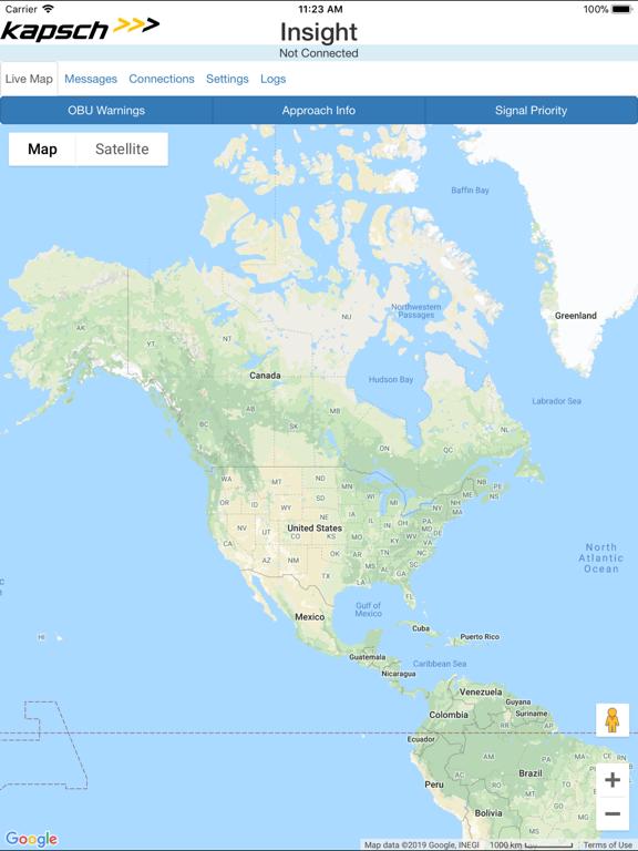Kapsch V2X Insight iPad screenshot 1 - Travel app