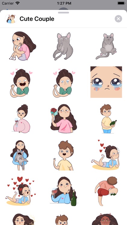 Cute Couple Sticker Pack